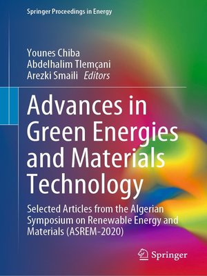 cover image of Advances in Green Energies and Materials Technology